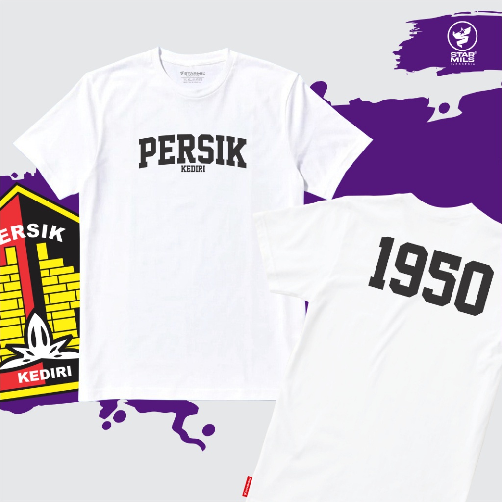 Kaos PERSIK Kediri 1950 Macan Putih Laskar Jayabaya starmils 10946A persikofficial