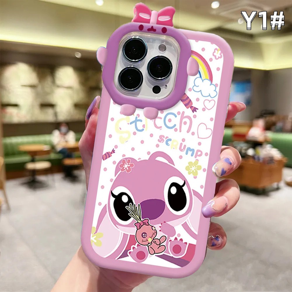 Case Kartun Redmi Note12 4G Poco C40 Note 12 Pro Note 11 Pro Note 11S 10C 10A 10 9 9C 9A 9T 9 Note10 5G 10s Note9 Note8 Poco X3 NFC M3 Cute Angel And Stitch Phone Case Sarung