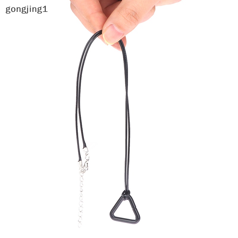 Ggg Cosplay Anime Denji Pochita Liontin Untuk Chain Man Kalung Perhiasan Segitiga Tarik Cincin Prop Choker Rantai Kulit Aksesoris ID