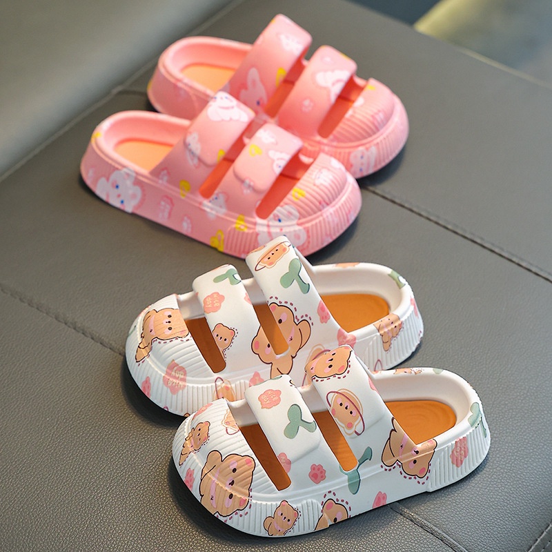 TOPGROSIR LV0304 Sandal Anak Jelly Karakter Import / Sandal Anak Laki-laki Perempuan Ban 2