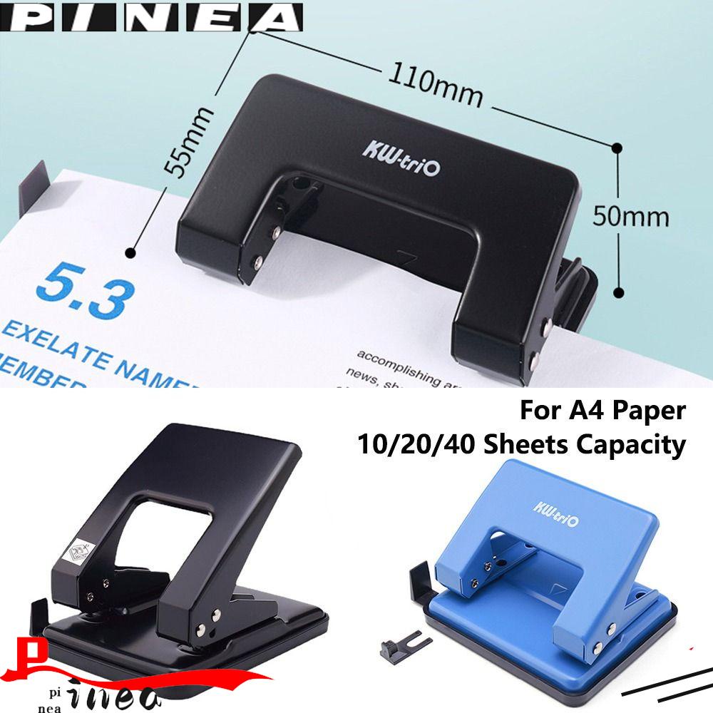 Pineapple Paper Punch Kantor Sekolah Genggam Kapasitas 6mm Dengan 10 /20 /40Lembar Scrapbook 2lubang Puncher