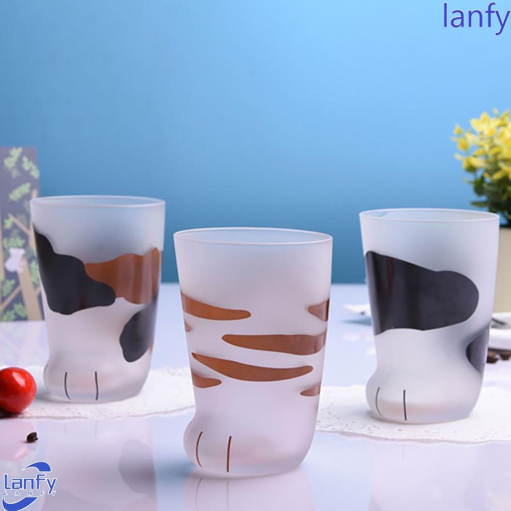 Lanfy Perlengkapan Minum Personality 300ml Untuk Rumah, Kantor, Bar Kusam Poles Bentuk Cakar Kucing Cangkir Hadiah Susu, Juice, Mug Penggunaan Kopi