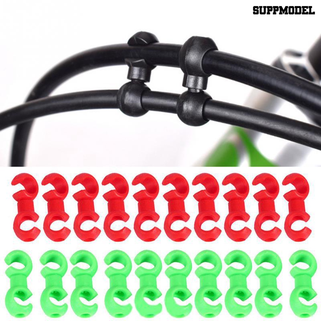 [SM]10Pcs Gesper Sepeda Mudah Bongkar Pasang Instalasi Cepat Mini Ramah Lingkungan Efisiensi Tinggi Layout Wajar Resin Garis Sepeda Pipa Gesper Sepeda Pasokan