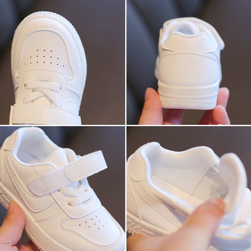 SHOEGALLERY LV0306 Sepatu Anak Sneakers Fashion Import Warna Putih