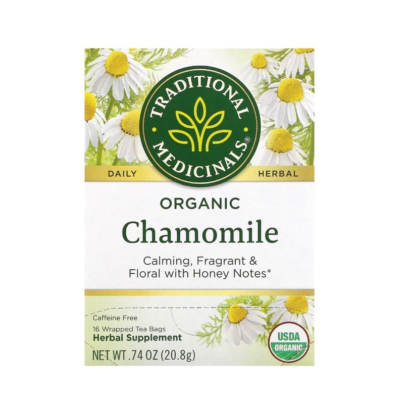 

Traditional Medicinals Organic Chamomile Caffeine Free 16 Wrapped Tea Bag