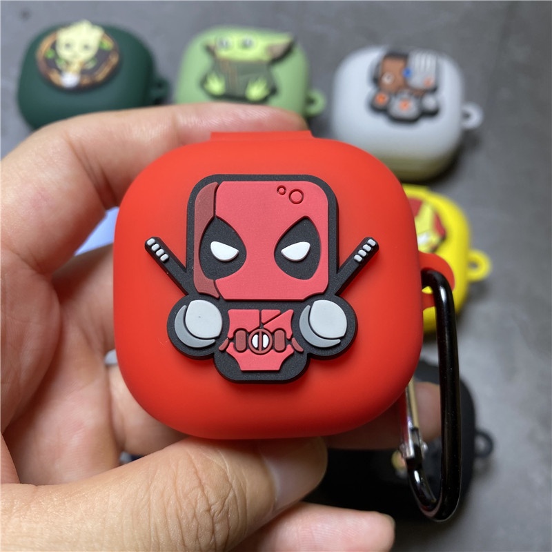 Kartun Earphone Case Cover Untuk Anker Soundcore R50i Earbud Silikon Charging Box Pelindung Shell Dengan Kait