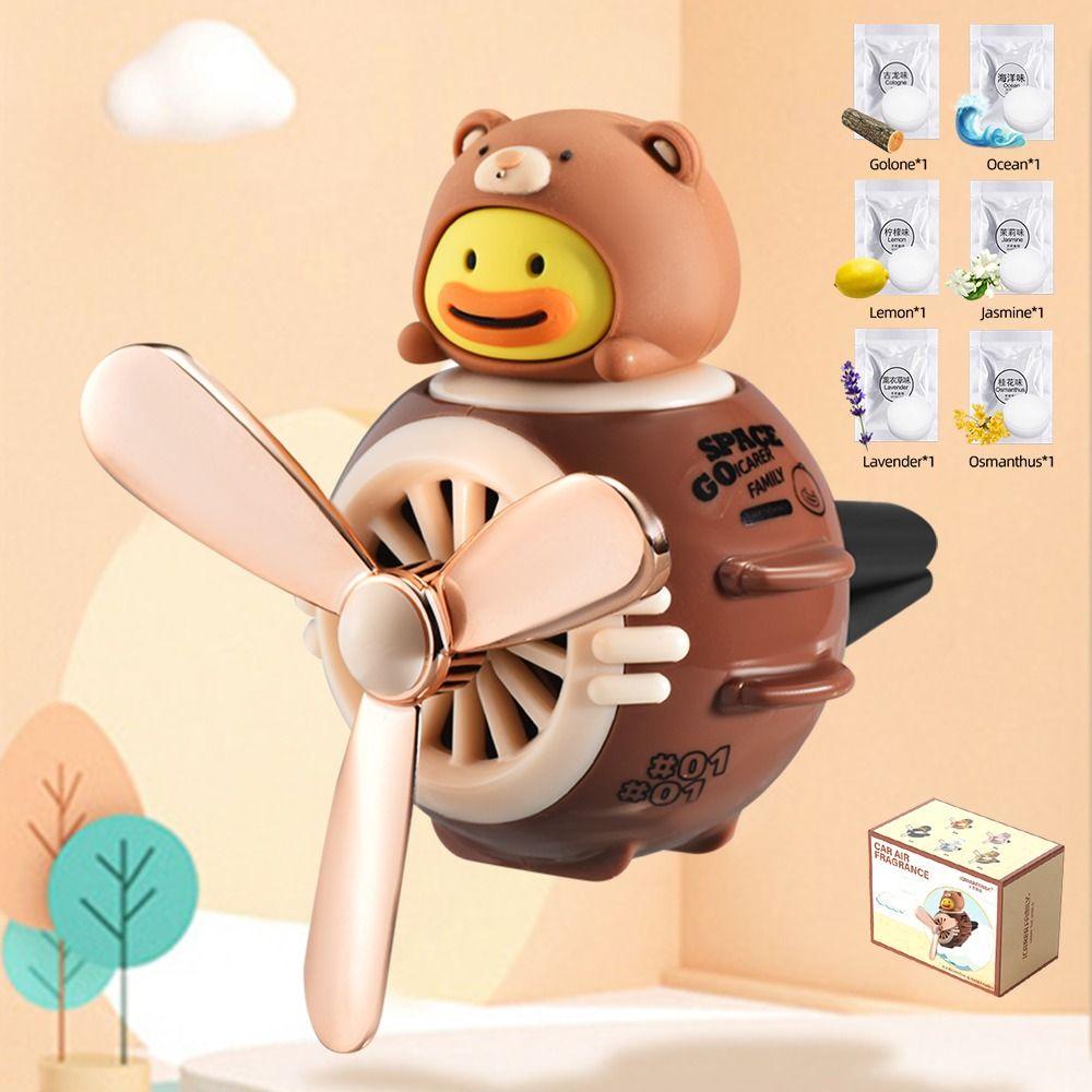 Populer Pengharum Ruangan Mobil Kreatif Lucu Rotating Propeller Car Diffuser Untuk Universal
