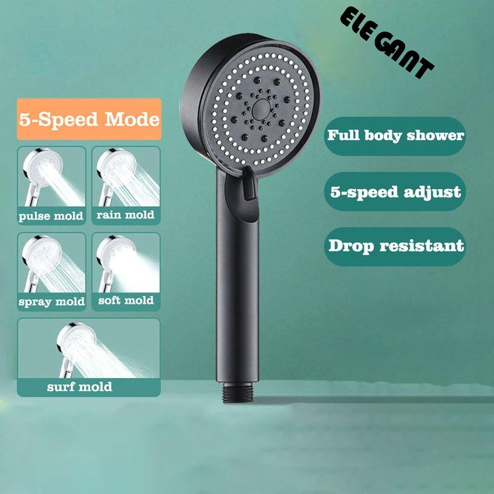 [Elegan] Kepala Shower Silver/Grey/Black 1Pcs Hemat Air Bersih Sendiri Multifungsi Eco