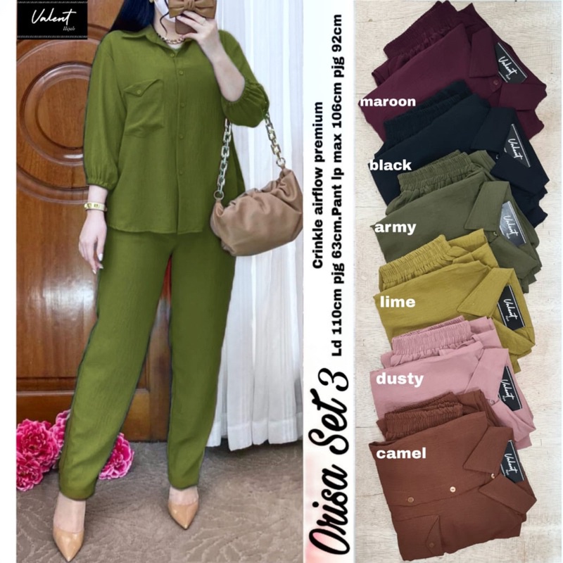 HELENA • ARUM SET • ORISA SET ORI VALENT | Crinkle Airflow Premium