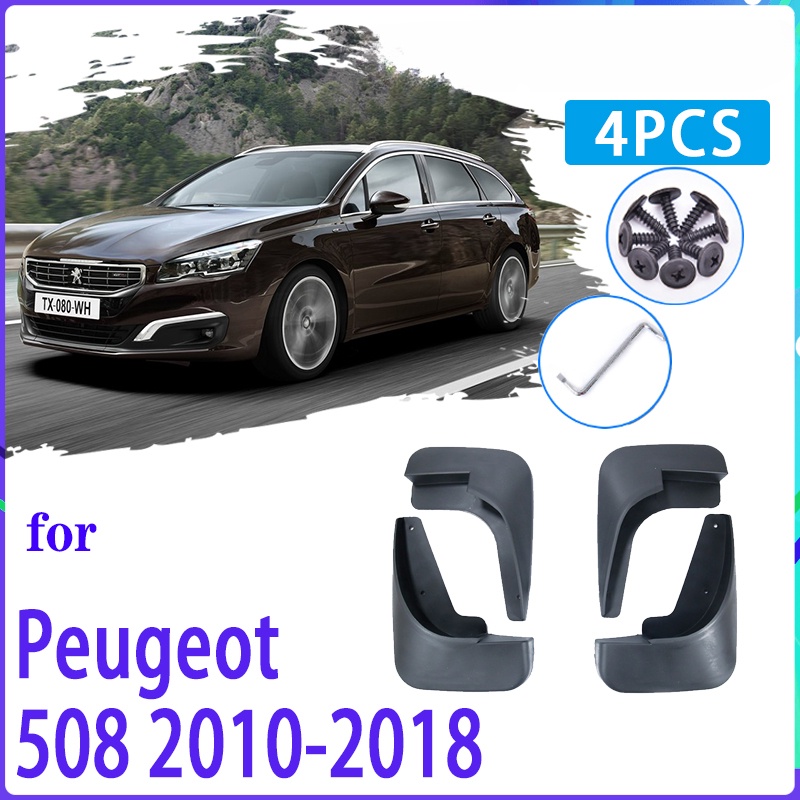 4pcs Flaps Lumpur Mobil Untuk Peugeot 508sw 508sw 2010~2018 2011 2012 2013 Mudguard Splash Guards Fender Mudflaps Aksesoris Mobil