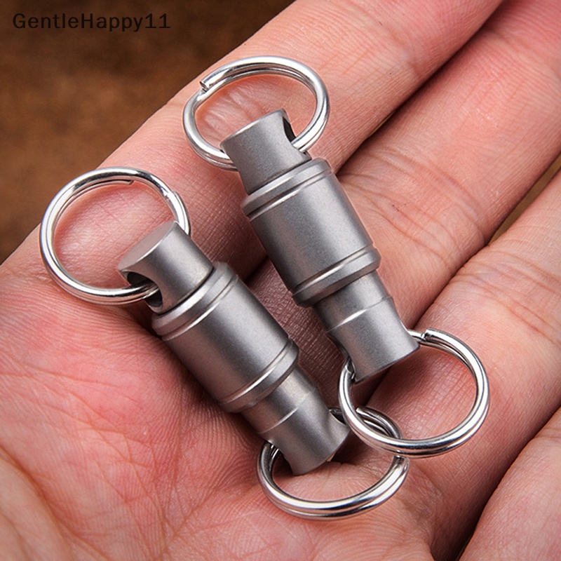 Gentlehappy Rotate Buckle Portable al Alat Outdoor Bahan Titanium Alloy Pinggang id