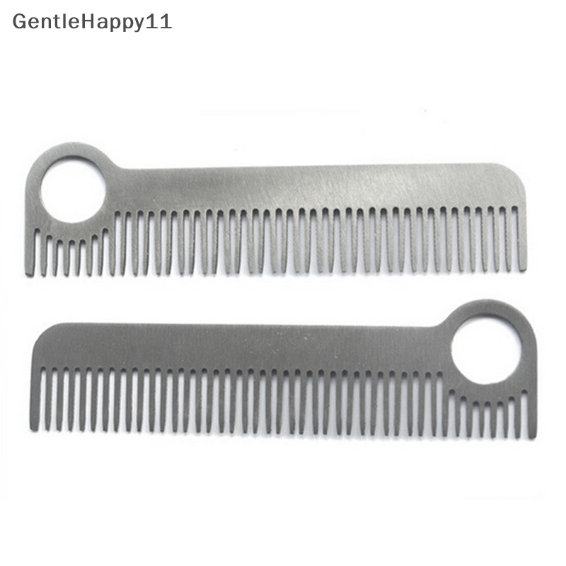 Gentlehappy  Sisir Rambut Praktis Unisex Titanium/Stainless Steel Perawatan Kesehatan Tactical Pocket id