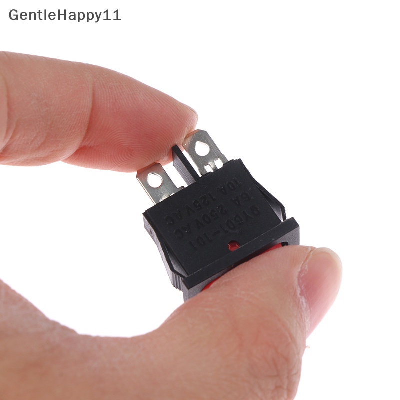 Gentlehappy 5pcs KCD1-110 9.5x21mm Rocker Switch ON/OFF 2pin Instrumen Power Switch id