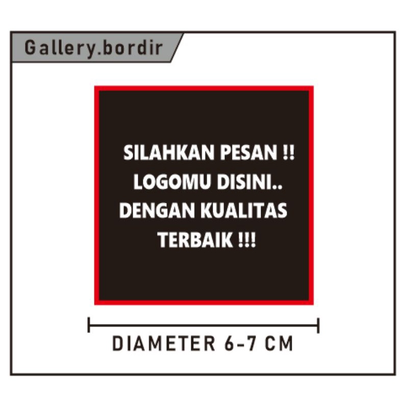 Bordir bordir satuan custom | bordir satuan murahbisa pesan satuan