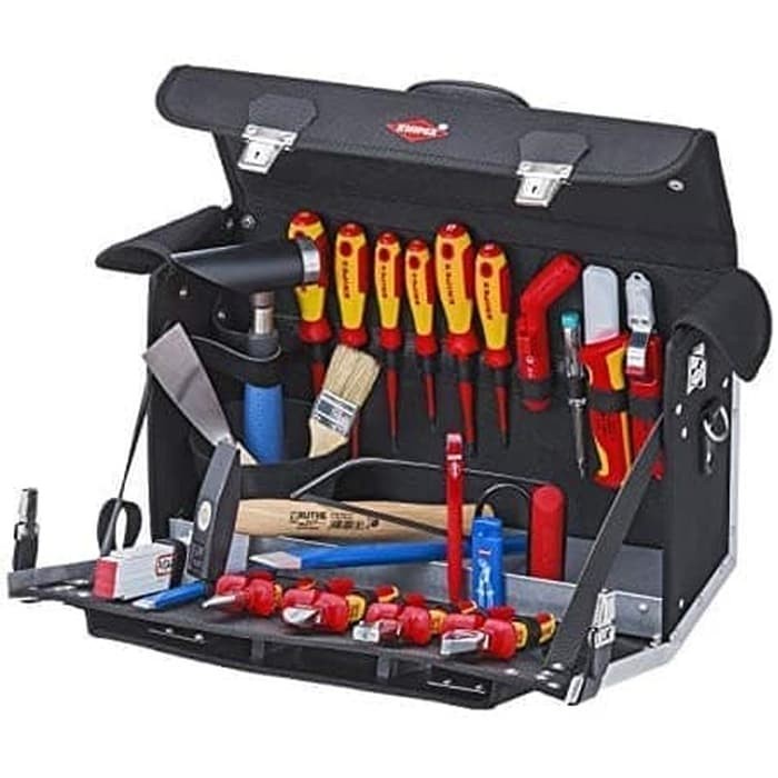 KNIPEX 00 21 02 EL Tas Perkakas Listrik Classic - Isi 23 Peralatan Tool Bag "Classic" Electric, 23  