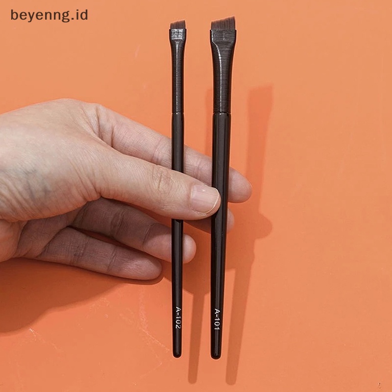 Beyen Sikat Alis Super Tipis Eyeliner Brush Rambut Sintetis Siku Tajam Alat MakeUp ID