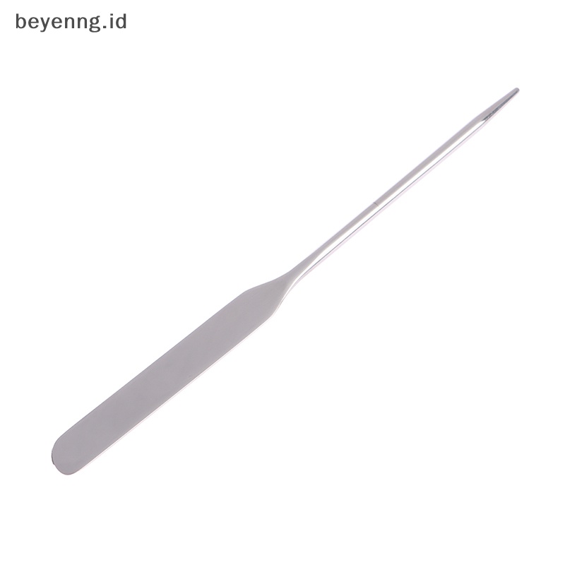 Beyen 1Pcs Stainless Steel Dual Head Makeup Toner Spatula Mixing Stick Foundation ID