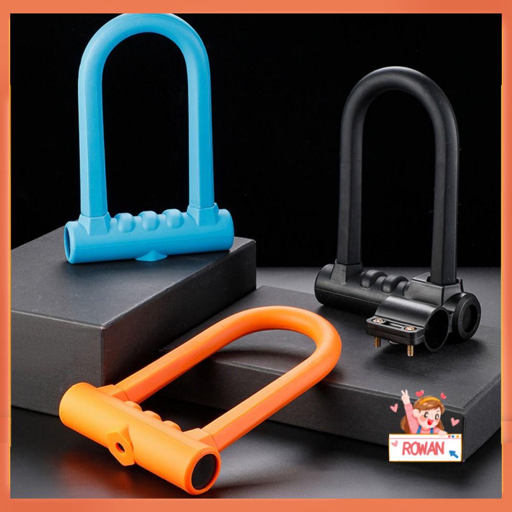 R-FLOWER Bike Lock Padlock Silikon Steel Shackle Serpentine Security Kunci Sepeda