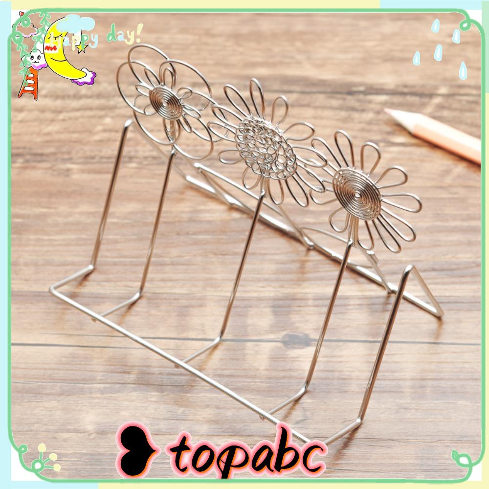 TOP Holder Kartu Nama Holder Kartu Meja Bahan Metal Profesional Nyaman