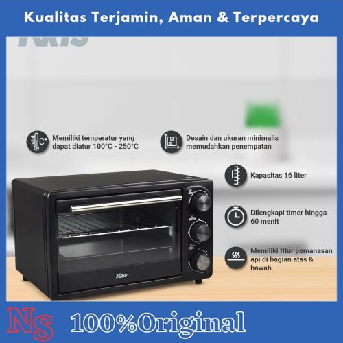 Kris 16 Ltr Oven Toaster - Hitam/Oven Toaster