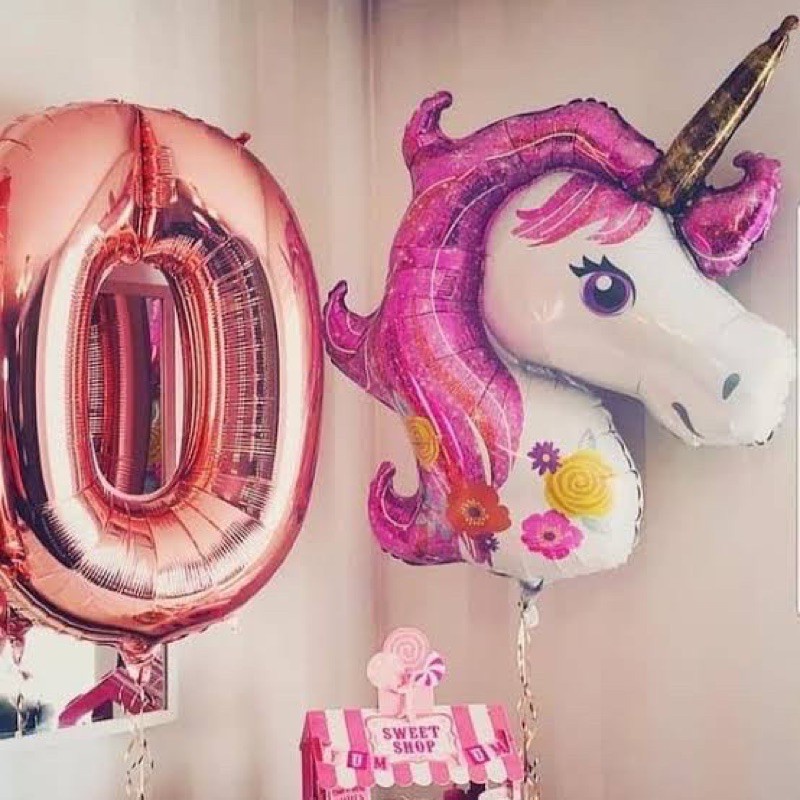 balon foil unicorn balon pesta balon karakter unicorn