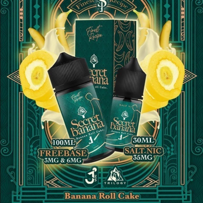 Liquid Vape Secret Banana Saltnic By Trilogy Brewery