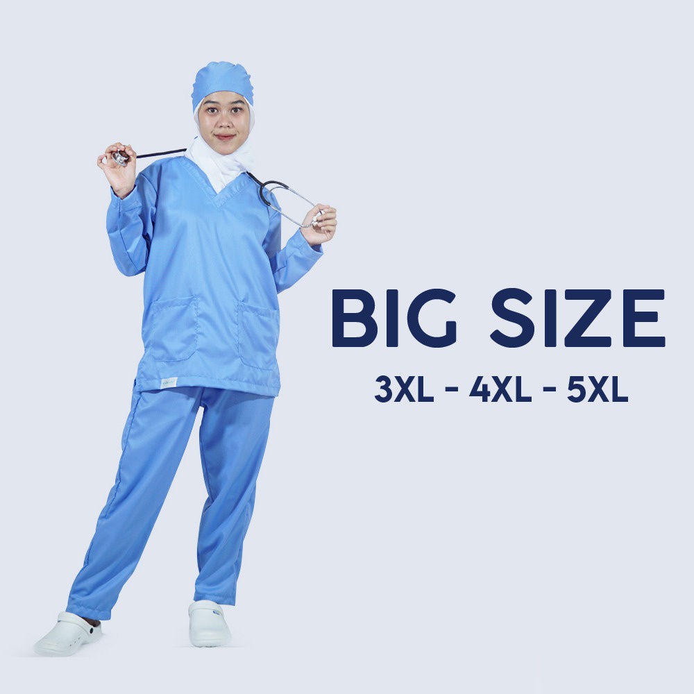 Doctor Scrub's Set Baju OK Lengan Panjang/pendek BIG SIZE 'Cito Series'