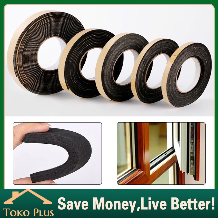 

10M Eva Foam Tape I Single Tape I Busa Perekat Satu Sisi Door seal bottom lebar 10mm/30mm/50mm Lem Perekat Busa Peredam Suara Tape
