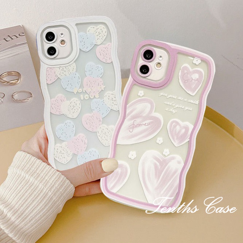 For Samsung S23 S22 S21 S20 Plus S23 S22 S21 S20 Ultra S20 FE S21 FE Note 20Plus Note 20Ultra 3D Wave Edge Love Balloon Phone Case