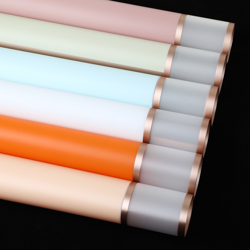 

Rose Gold Transparan Kertas Wrapping Cellophane Buket Bunga Waterproof Flower Bouquet Wrapper