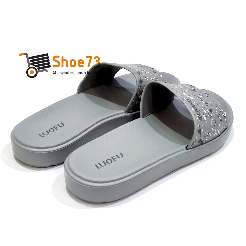 LUOFU E 7172 MKS-E149 SIZE 36-40 l Sandal Selop Motif jelly wanita l Sendal kokop cewek impor