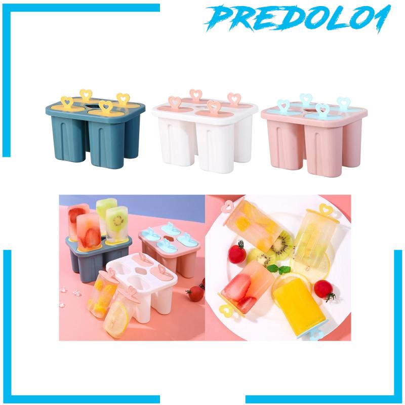 [Predolo1] Cetakan Es Krim DIY Wadah Penyimpanan Makanan Alat Dapur Cetakan Krim Kreatif