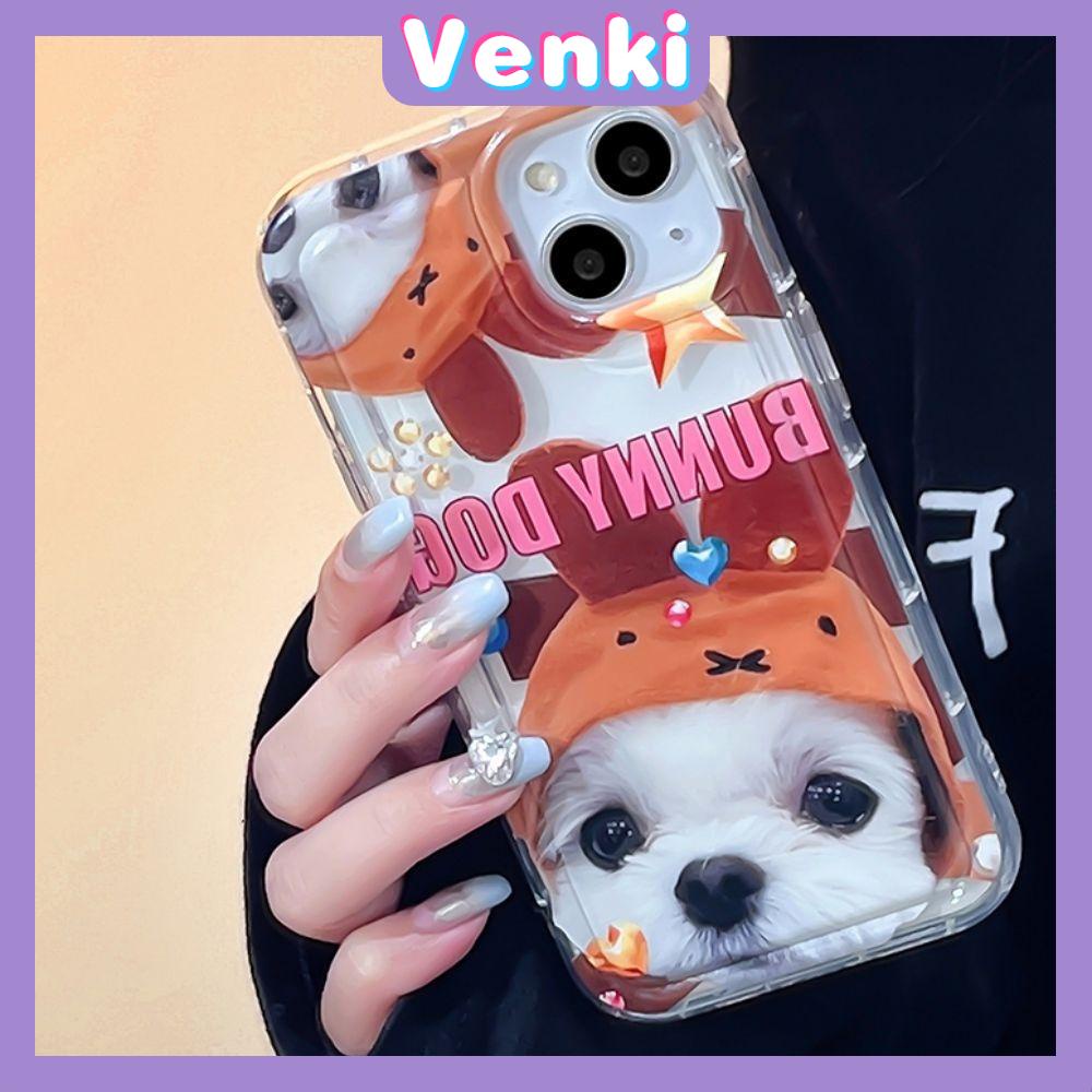 VENKI - Untuk iPhone 11 Case Bening Lembut TPU Case Airbag Shockproof Perlindungan Kamera Anak Kucing Lucu Kompatibel dengan iPhone 14 13 Pro Max iPhone 12 Pro Max XR XS 7Plus 8Plus