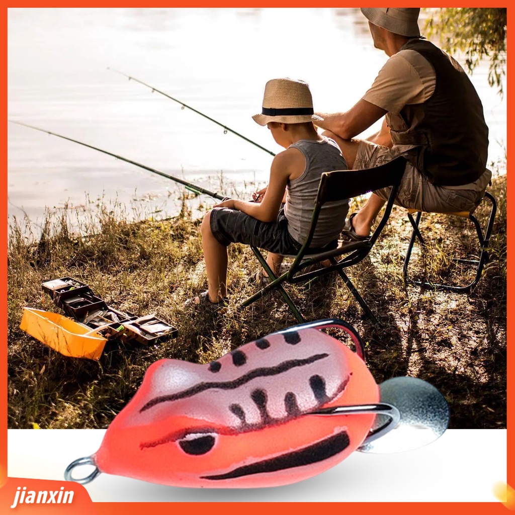 (In Stock) 3.5cm /6g Umpan Ikan Umpan Penembus Kuat Fishing Tackle Tajam Mini Thunder Katak Kait Ganda Ikan Lembut Umpan Buatan Untuk Pecinta Memancing