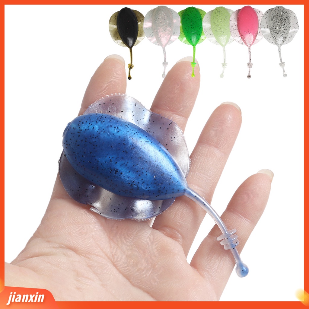 (In Stock) 9cm /13.8g Umpan Pancing T-tail Simulasi Warna Cerah Sequin Melar Universal Luminous Buatan Silikon Lembut Umpan Skate Ray Untuk Outdoor