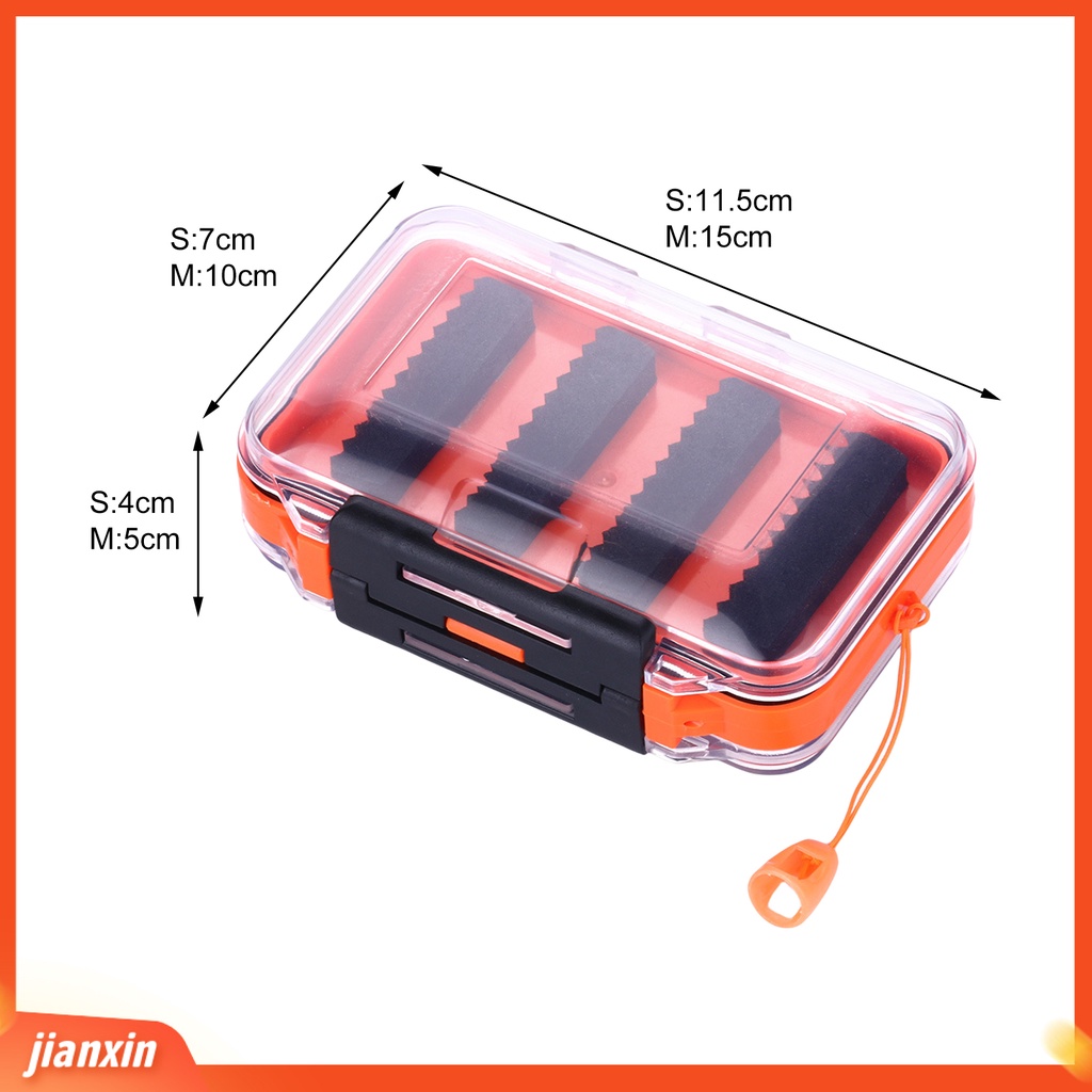 (In Stock) Kotak Umpan Pancing Dua Sisi Kapasitas Besar Tutup Transparan Menebal Ukuran Kecil Penyimpanan Alat Pancing Anti Gores Tahan Lama Memancing Case Perlengkapan Memancing