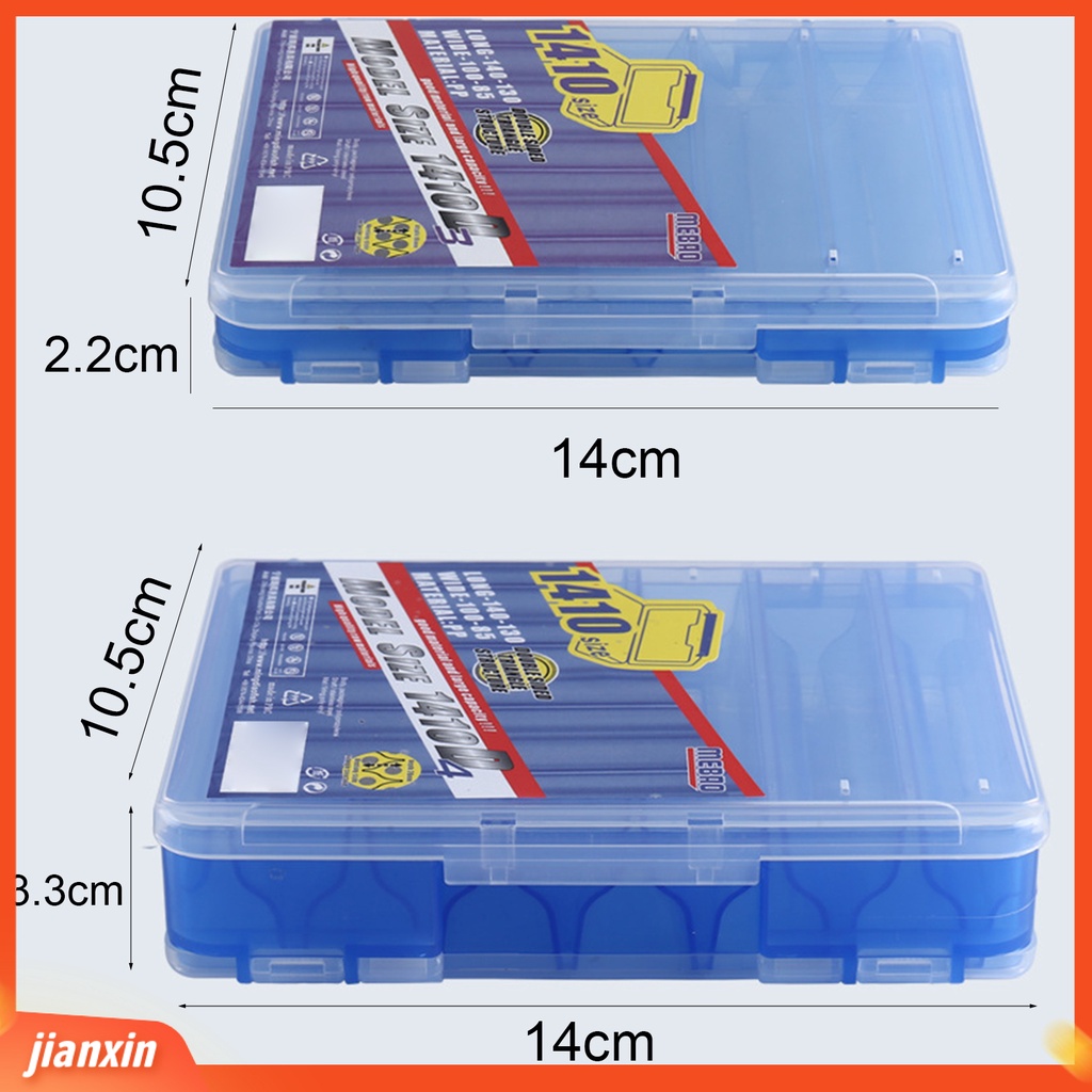 (In Stock) PP Fishing Tackle Box Tahan Air Kapasitas Besar Dua Sisi Kotak Umpan Pancing Untuk Memancing