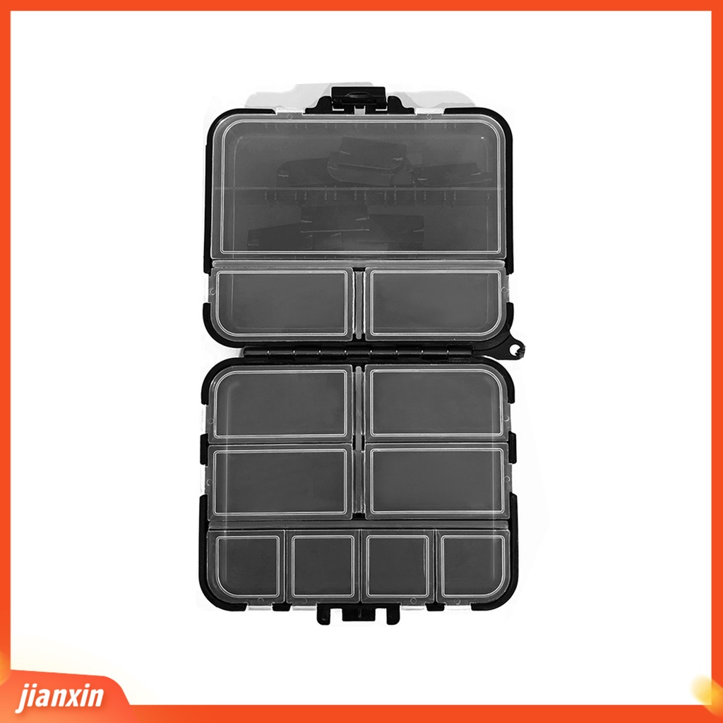(In Stock) Kompartemen Kotak Perlengkapan Pancing Mengklasifikasikan Menyimpan Luar Ruangan Portabel 16kisi Wadah Penyimpanan Umpan Umpan Angling Aksesoris