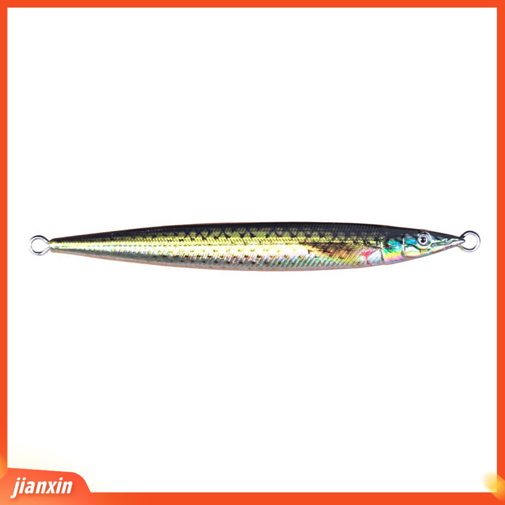 (In Stock) 100g /13.2cm Umpan Pancing 3D Print Simulasi Disederhanakan Lapisan Reflektif Mata Hidup Logam Air Asin Air Tawar Buatan Jigging Umpan Perlengkapan Memancing