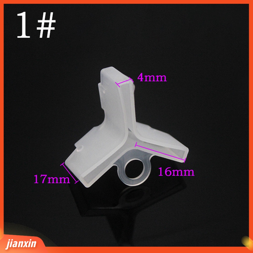 (In Stock) 100Pcs /Set Treble Hooks Cover Anti Gores Kekuatan Tinggi Putih Ringan Tahan Lama Treble Hook Sarung Case Sarung Untuk Outdoor