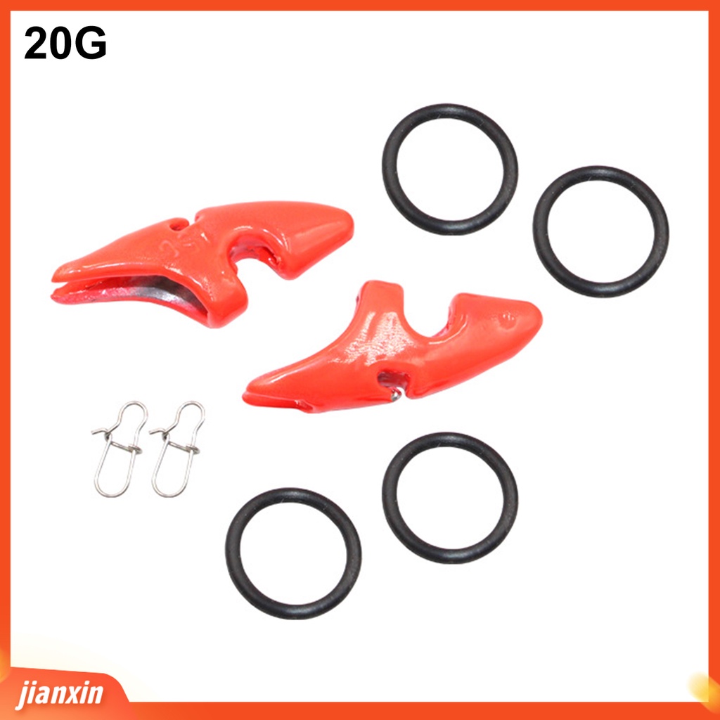 (In Stock) 2Pcs 10 /15 /20 /25g Didedikasikan Jig EGI Sinker Berbagai Spesifikasi Penambah Berat Perlengkapan Memancing Squid Jig Sinker Untuk Outdoor