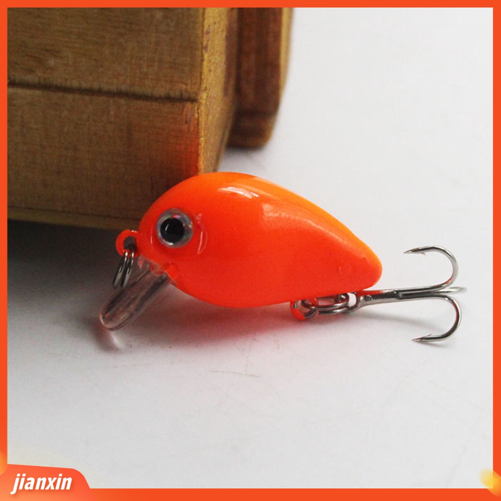 (In Stock) Umpan Pancing Ikan Kecil Palsu Wobbler Bait Tackle Dengan Single /Treble Hook Untuk Ikan Gurame