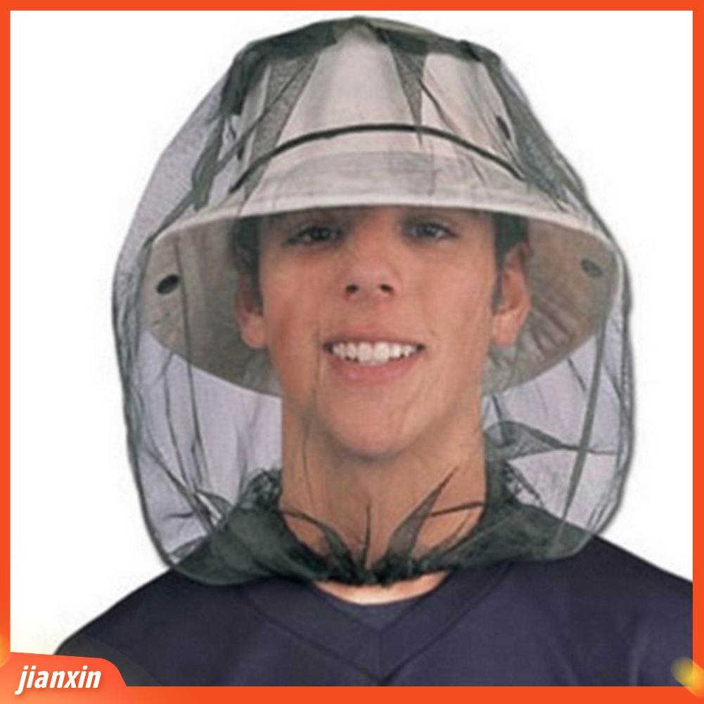 (In Stock) Outdoor Memancing Camping Anti Nyamuk Lalat Serangga Pelindung Wajah Penutup Jaring Jala