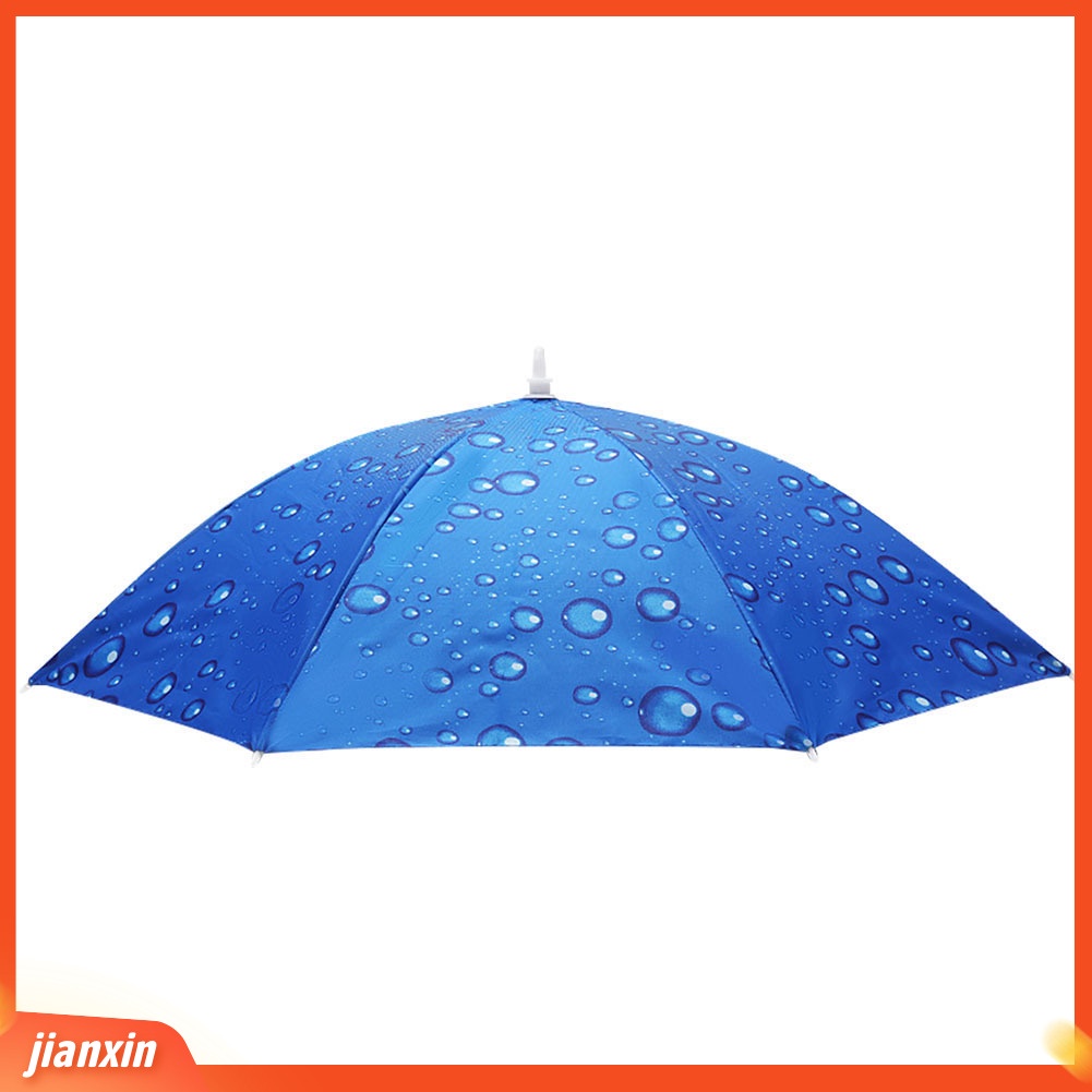 (In Stock) Topi Payung Hujan Matahari Anti UV Outdoor Memancing Travel Lipat Tahan Angin