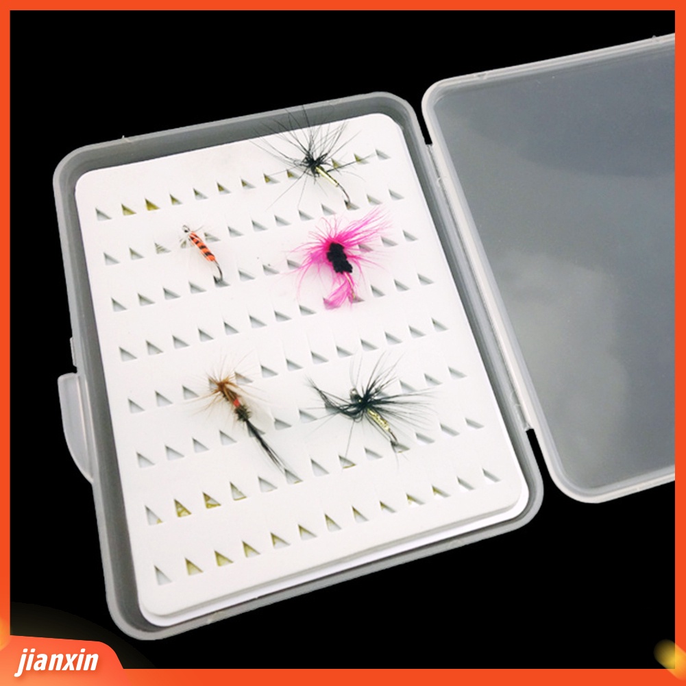(In Stock) Portable Fly Fishing Hook Umpan Fish Tackle Box Tempat Penyimpanan Wadah Aksesori