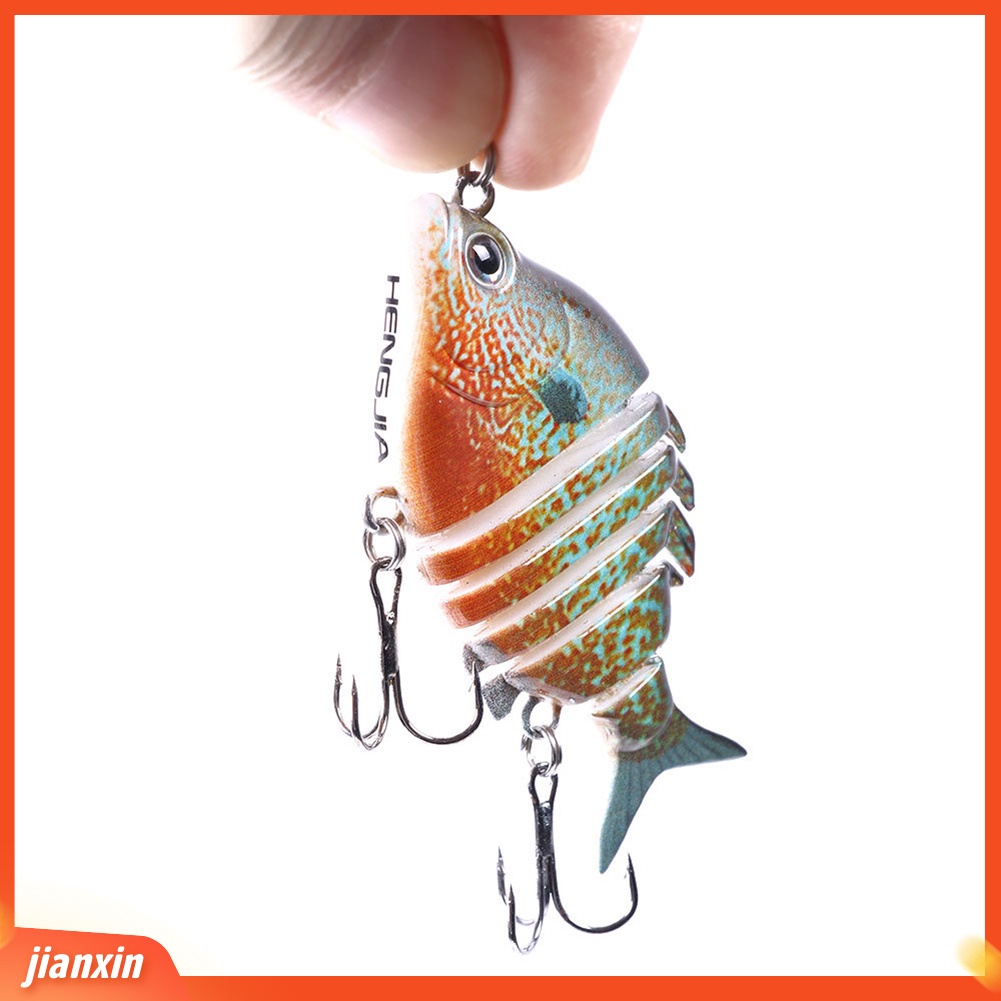 (In Stock) 6.35cm 8g 6bagian Buatan Memancing Umpan Wobbler Ikan Renang Alat Tackle