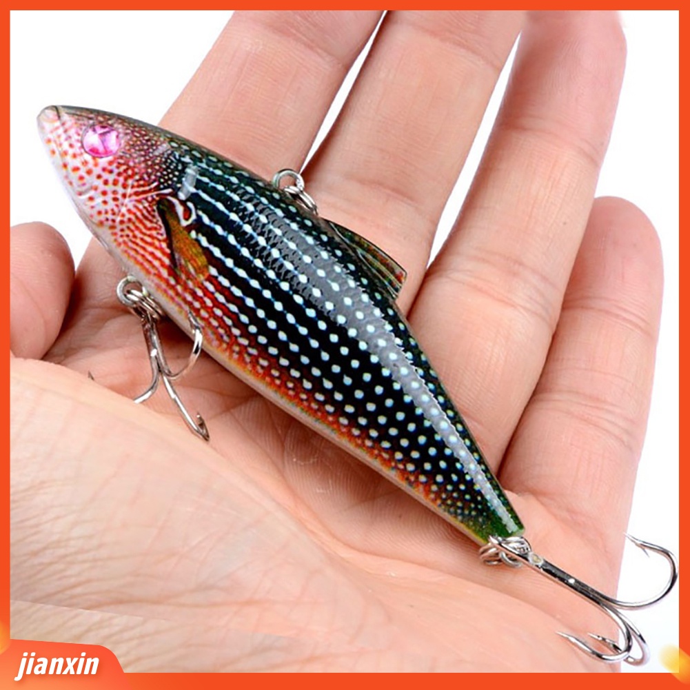 (In Stock) Warna-Warni Dicat ABS 3D Mata Ikan Bionic VIB Memancing Hard Lure Umpan Hooks Alat