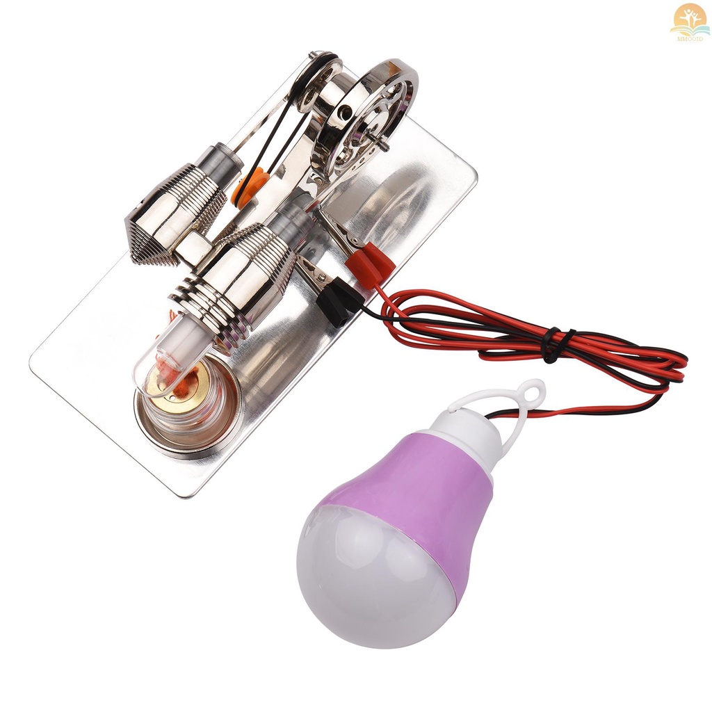In Stock Stirling Mesin Kit Generator Listrik Udara Panas Model Tabung Mobil Model Generator Fisik Dengan Desain Roda Gila Percobaan Sains Mainan Edukasi DIY Untuk Guru Dewasa