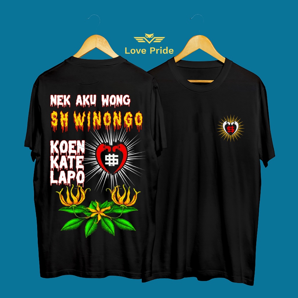 Kaos Tshirt Baju Distro Pencak Silat PSHW Nek Aku Wong SH Winongo Koen Kate Lapo Premium Terbaru