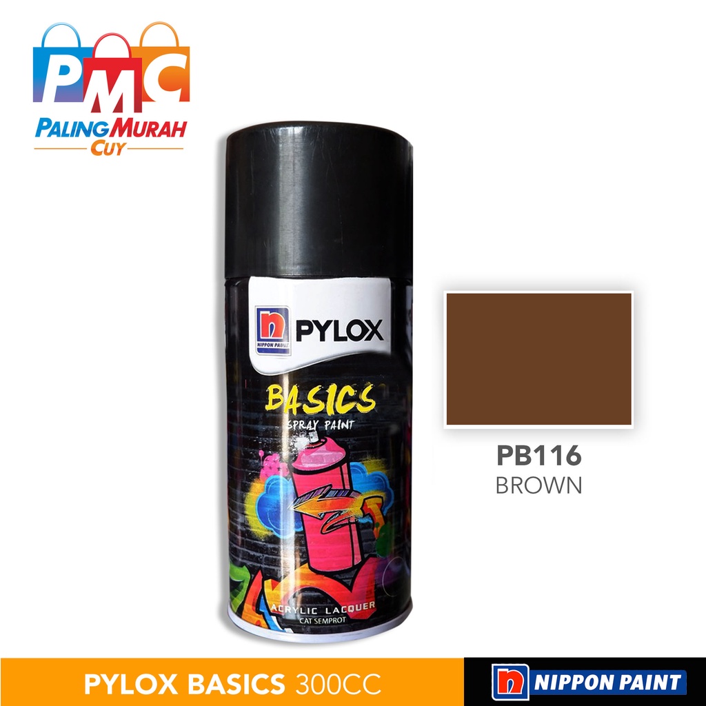

Cat Semprot Nippon Paint PYLOX BASICS 300cc - PB116 Brown
